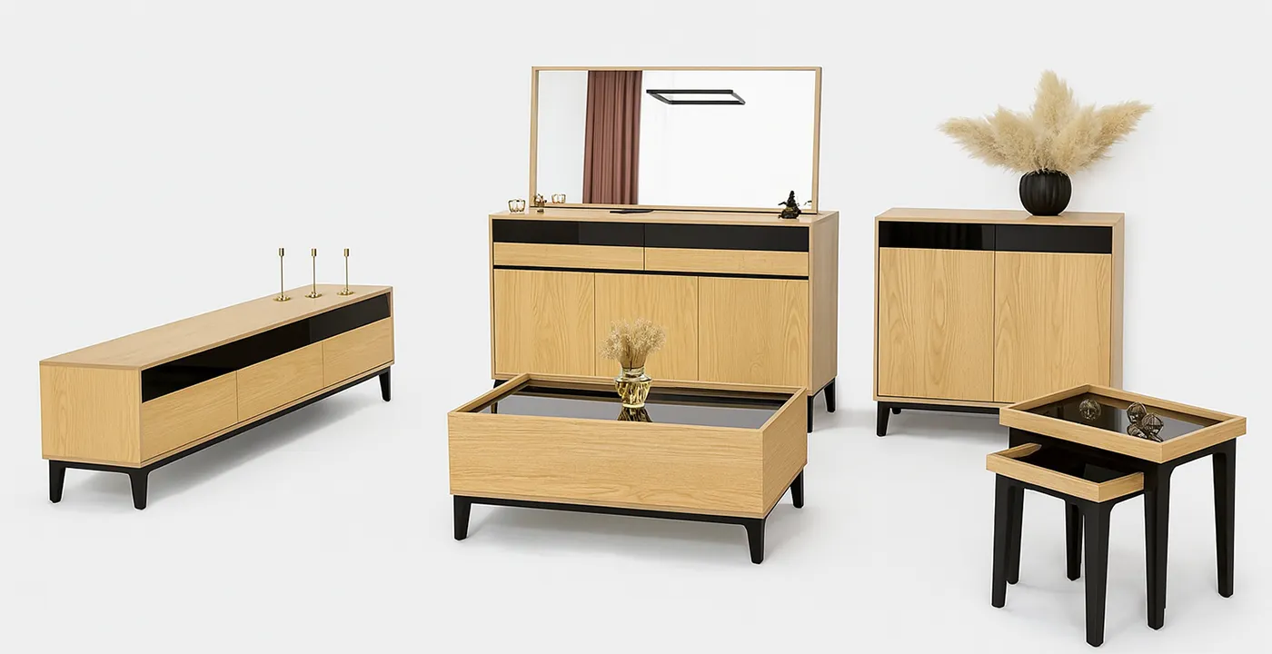 میز جلو مبلی و عسلی اسکارلت