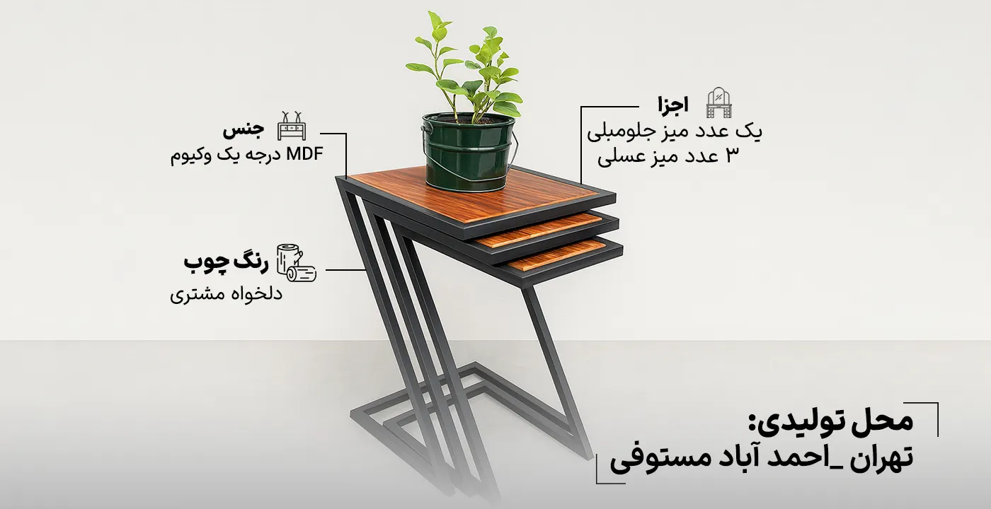 میز جلو مبلی و عسلی دنیز 22