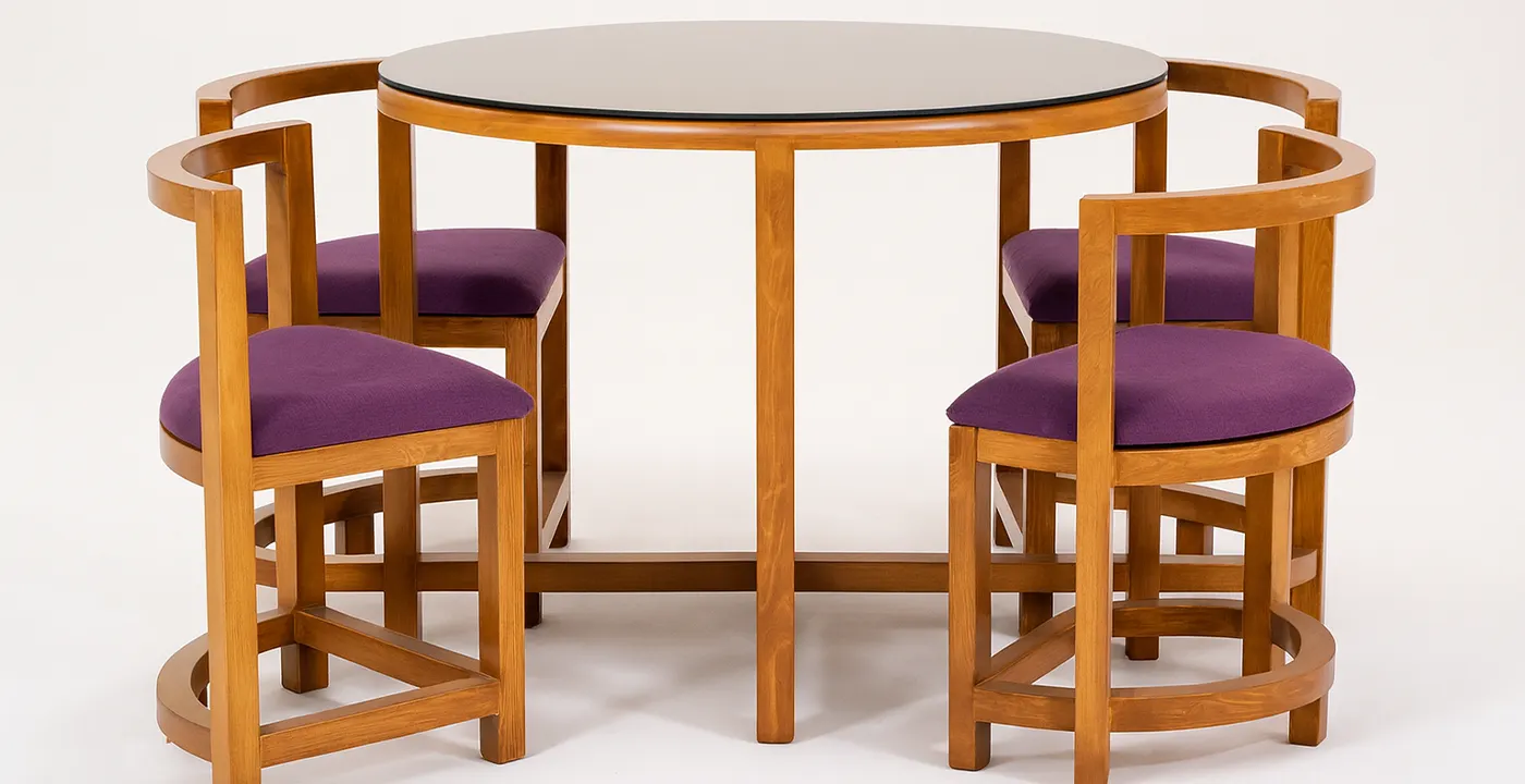 میز ناهارخوری کمجا چوبی02