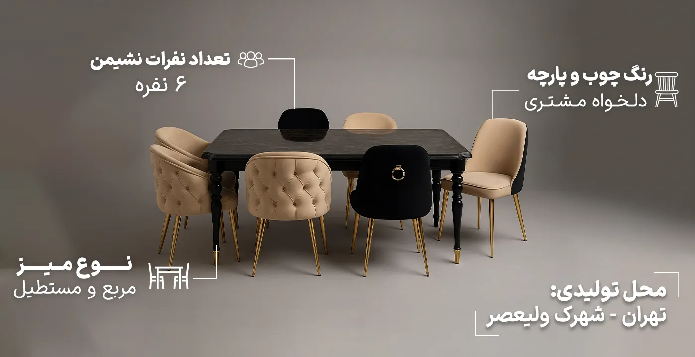 میز ناهارخوری لاوانته 6.1
