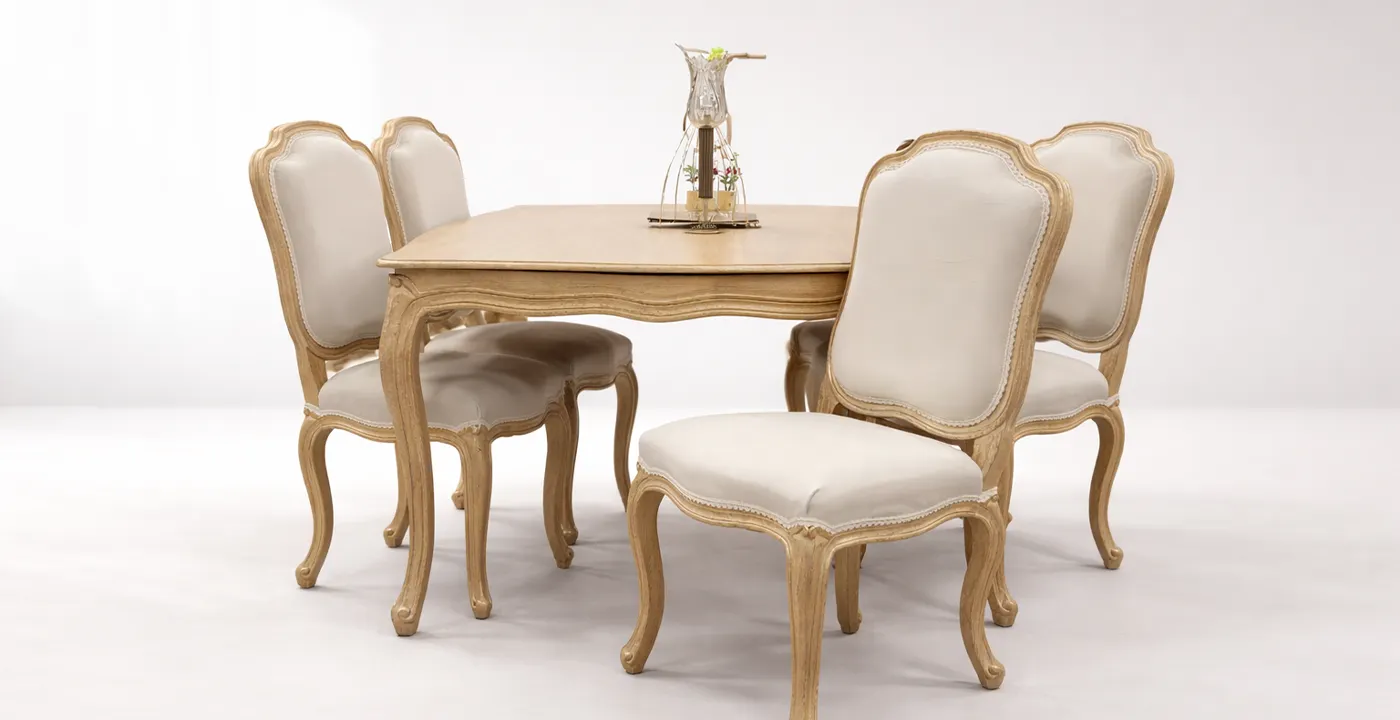 میز ناهارخوری مدل کلاسیک 4 نفره