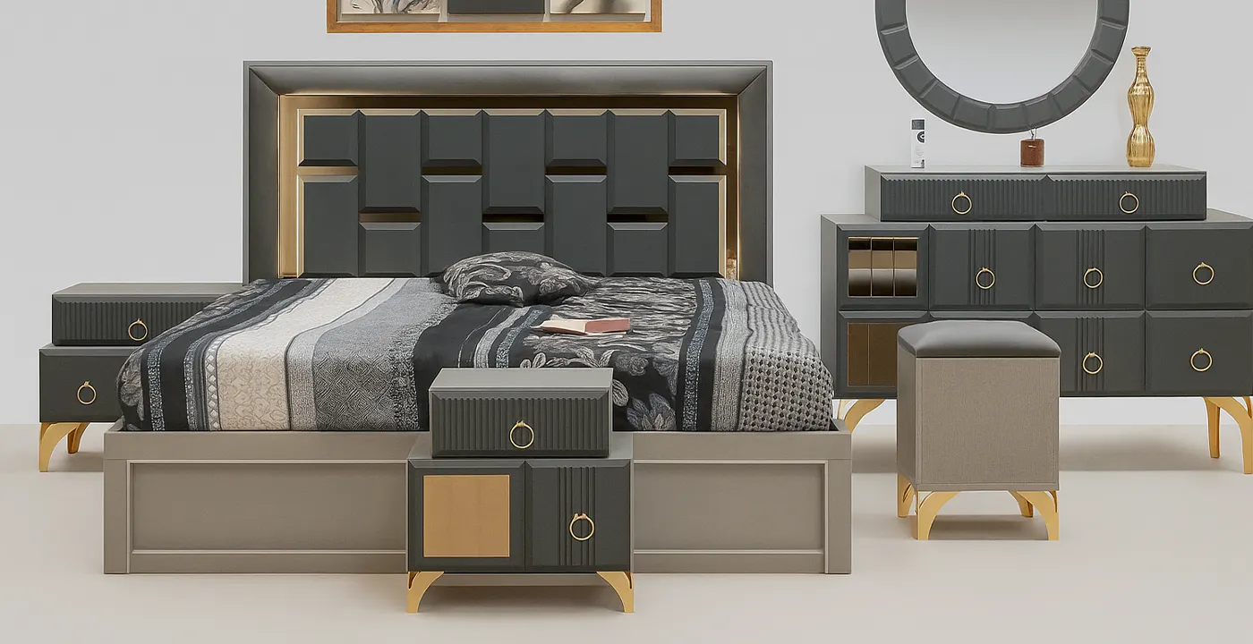 سرویس خواب دو نفره کد 909  1