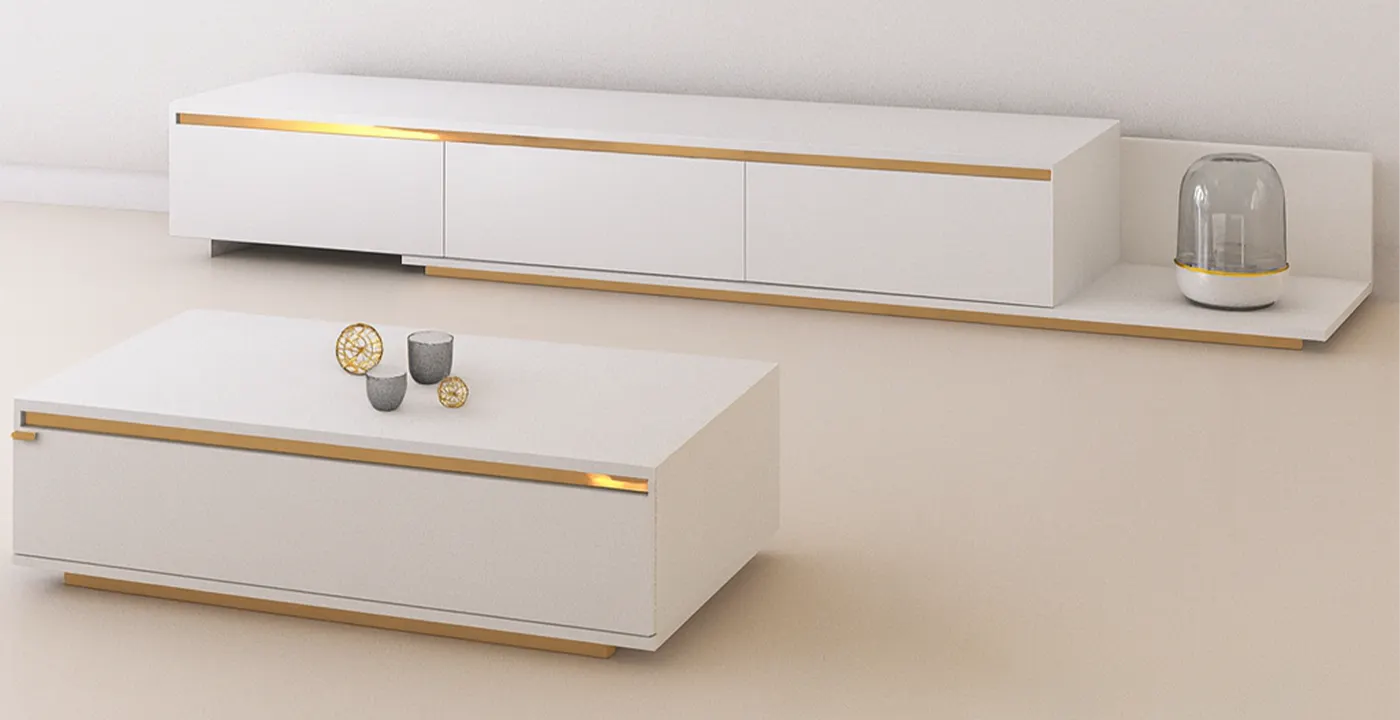 ست کنسول و میز ال نیو گلدن -1