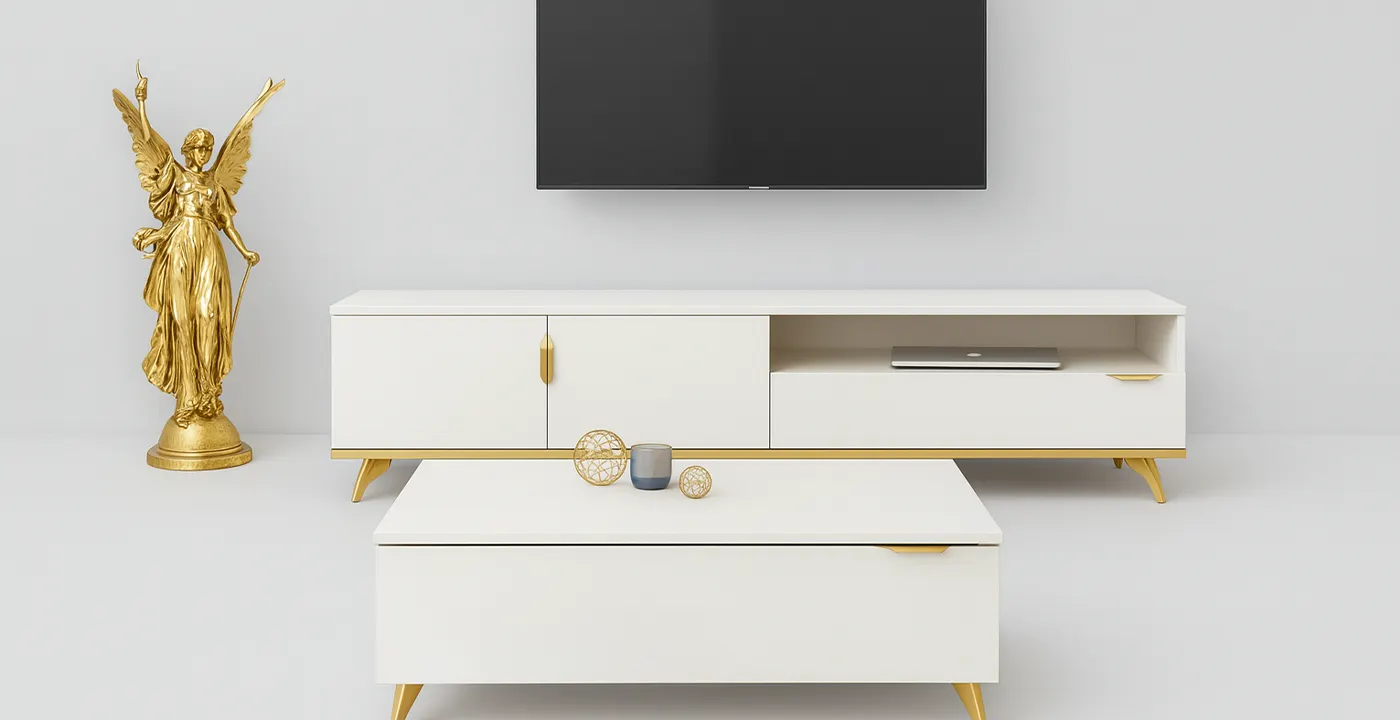 ست کنسول و میز گلد پلاس